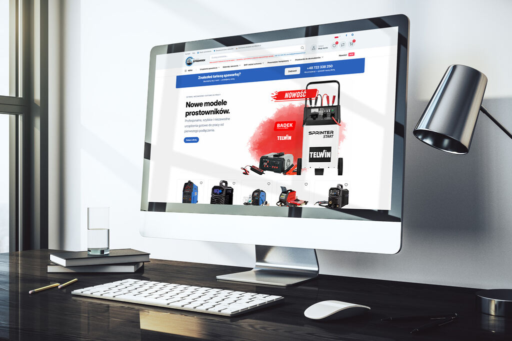 Sklep internetowy sprzedający spawarki i serwisujący urządzenia spawalnicze